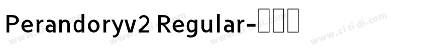 Perandoryv2 Regular字体转换
